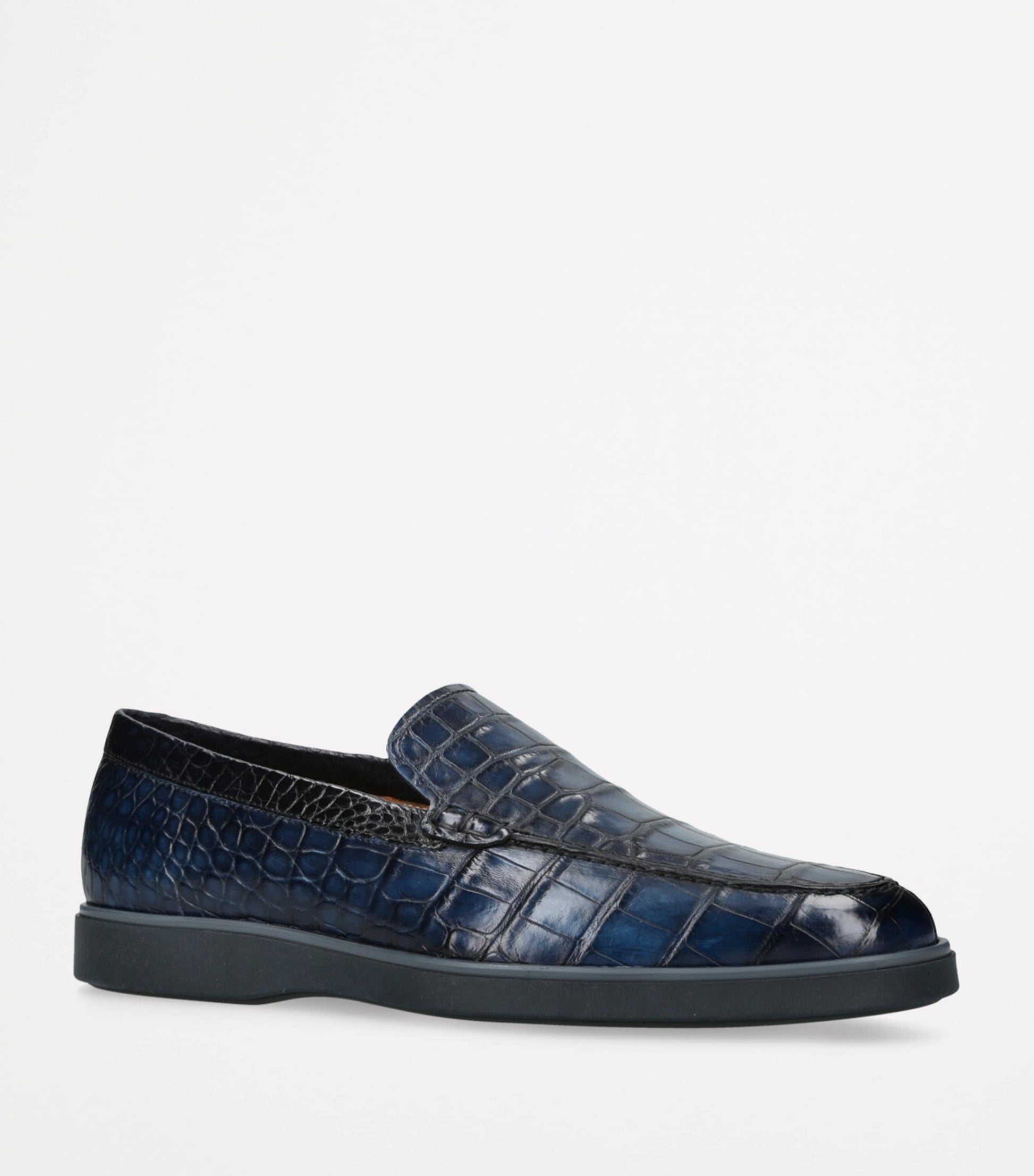 Magnanni Crocodile Pariaso Low-Top Loafers
