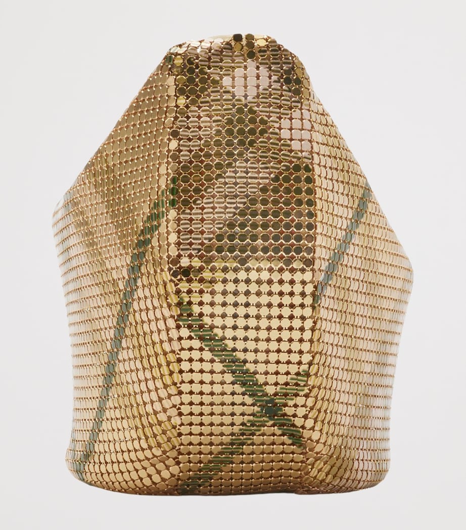 Beige Chainmail Shoulder Bag