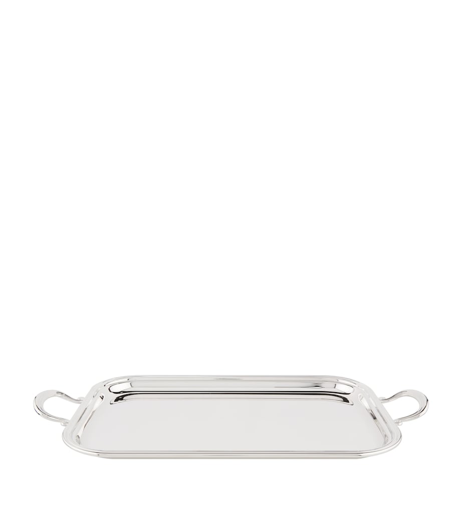 Greggio Silver Plated English Tray With Handles (39cm X 26cm)