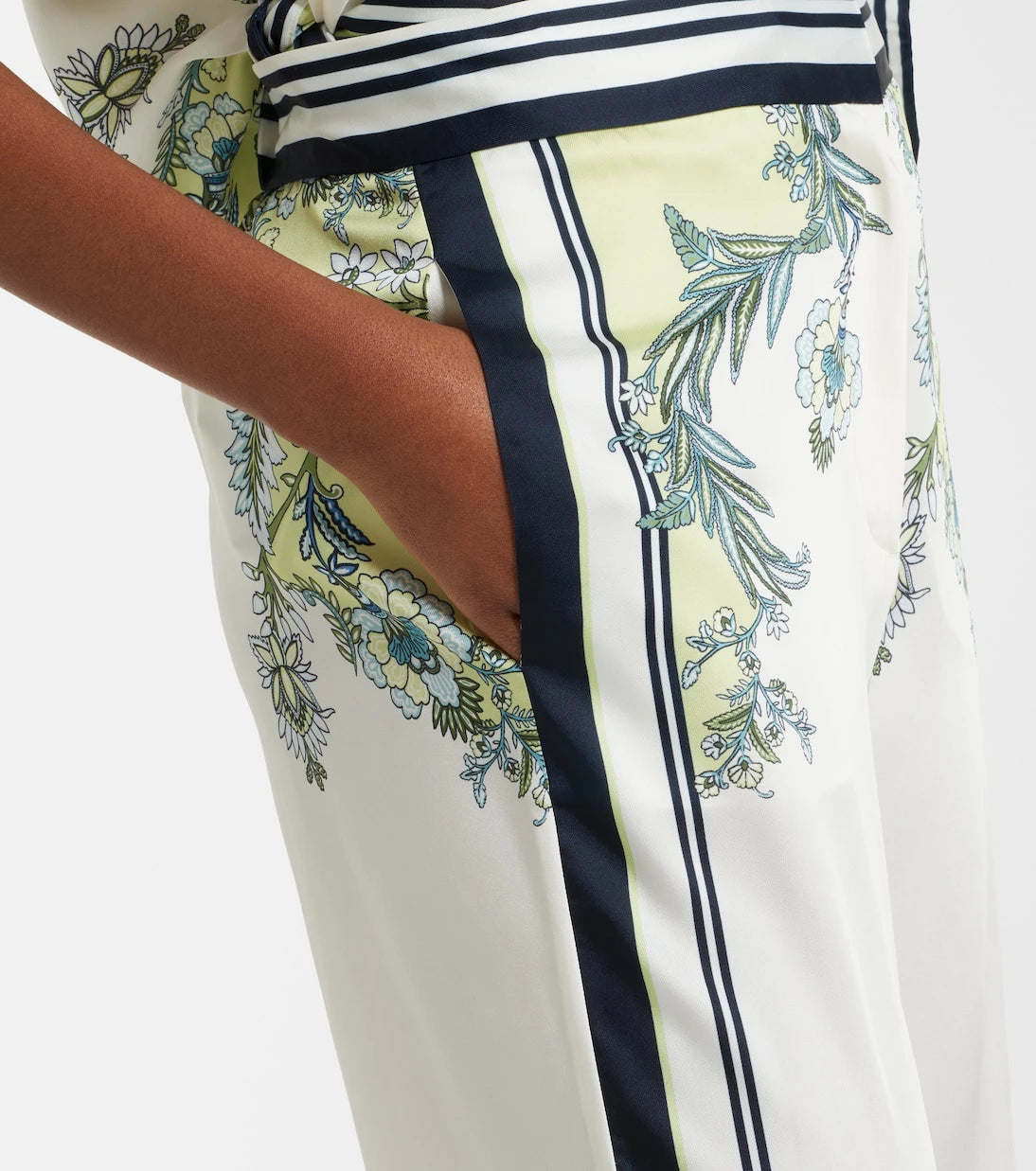 Veronica Beard - Grigore floral twill palazzo pants