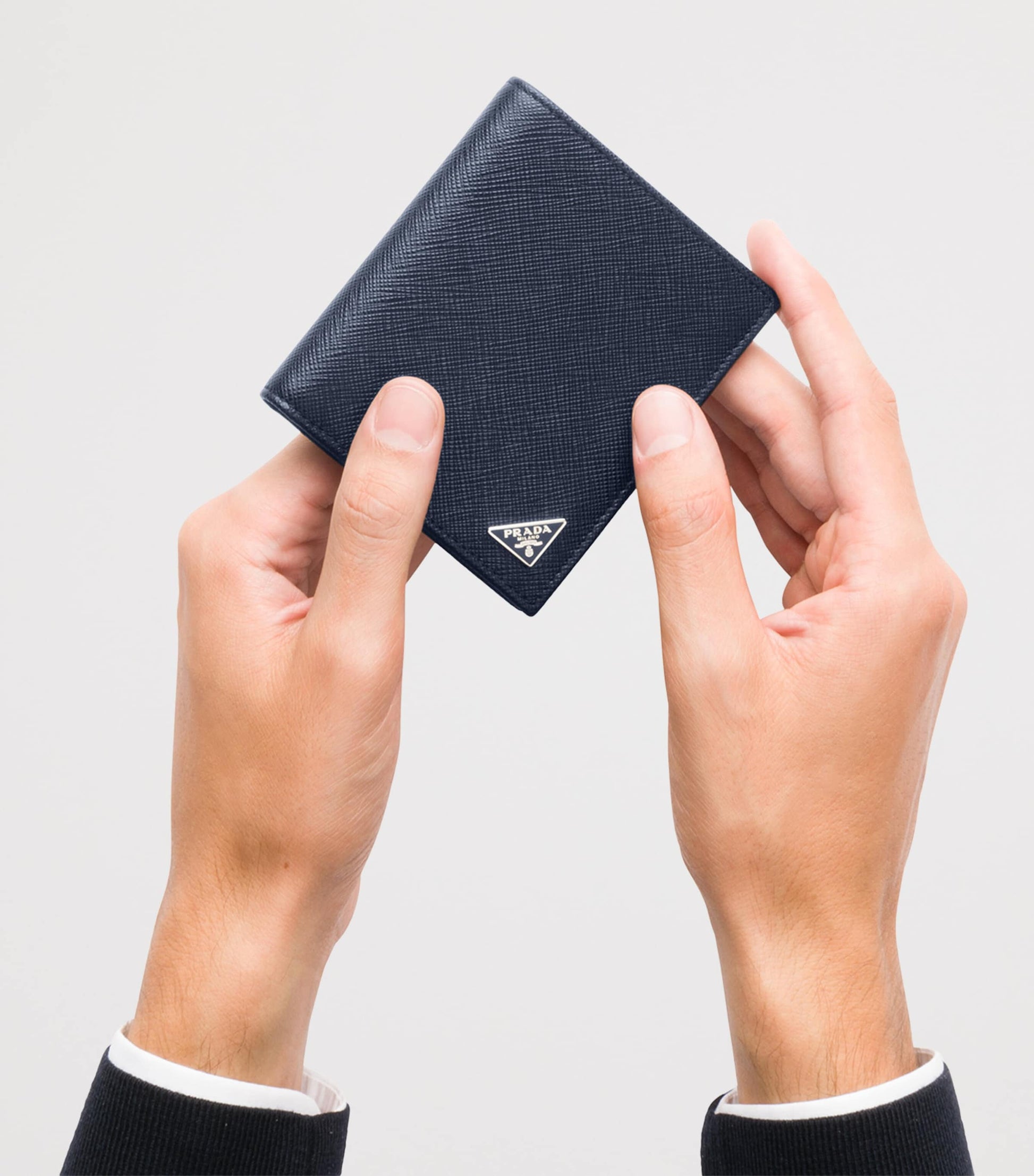 Saffiano Leather Logo Wallet