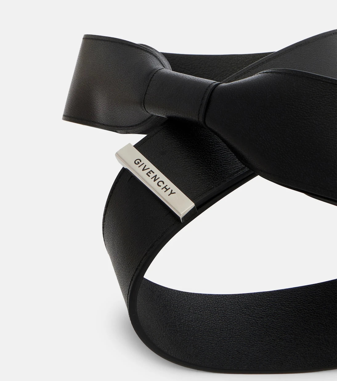 Givenchy - Bow-detail leather belt