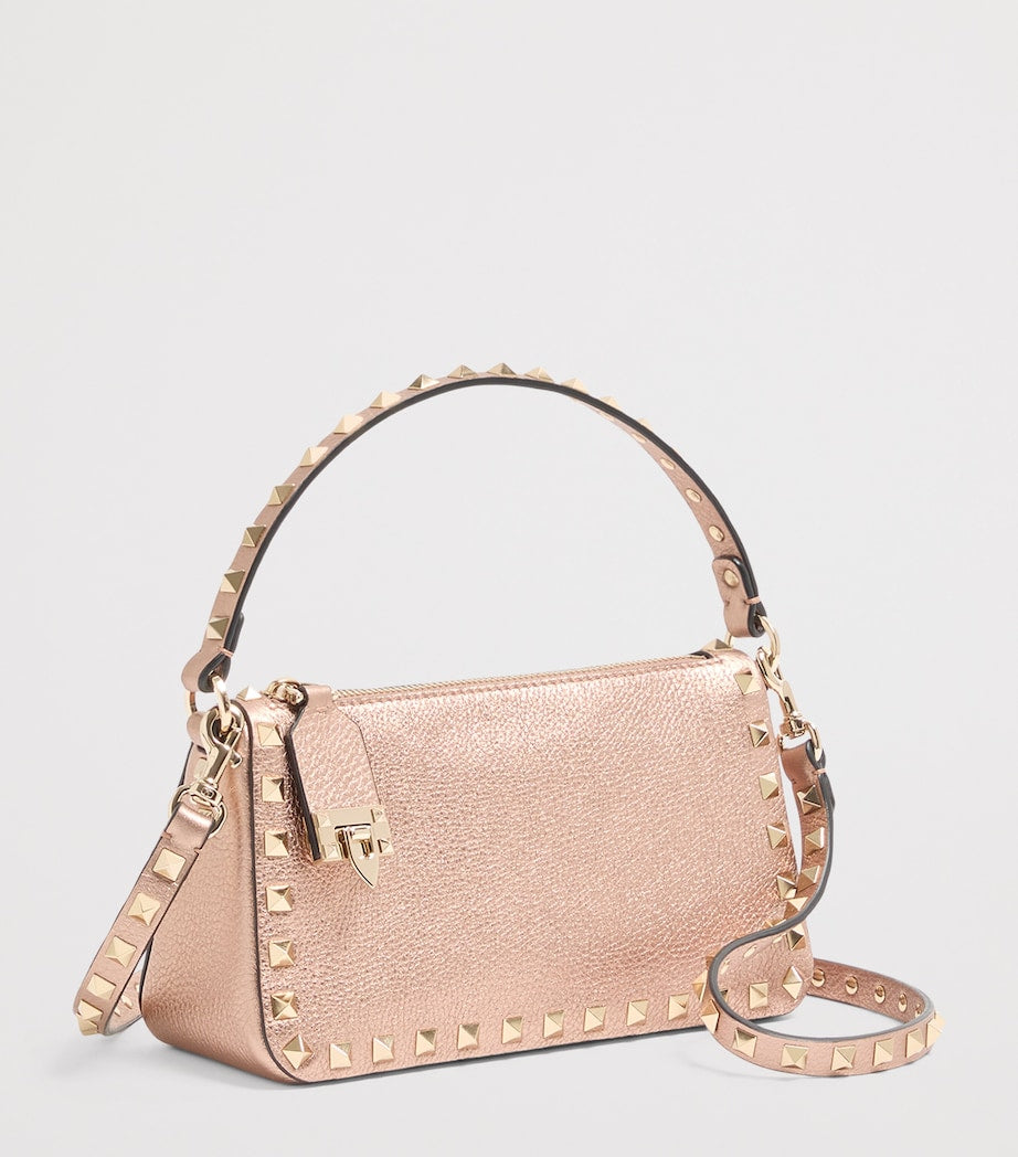 Small Leather Rockstud Shoulder Bag
