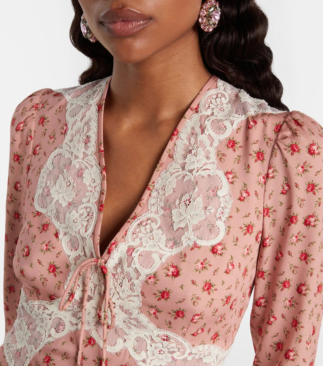 Dolce&Gabbana - Floral silk-blend midi dress