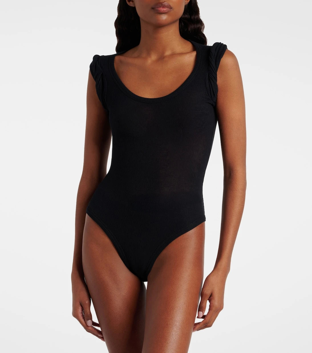 Alaïa - Ribbed-knit bodysuit