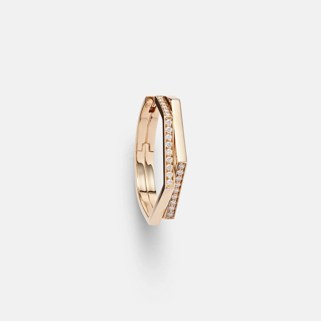 Repossi - Antifer 18kt rose gold single earring with diamonds