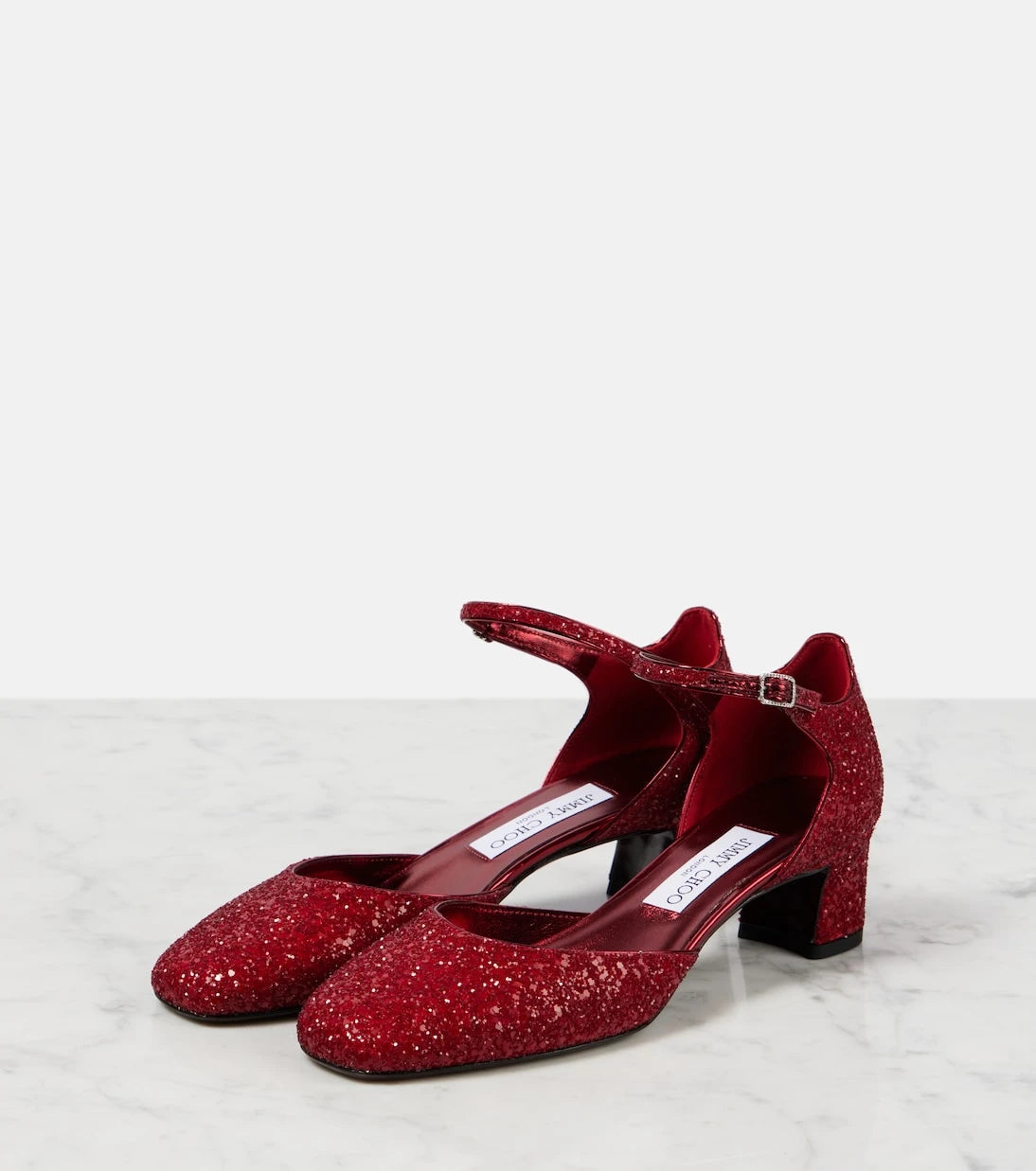 Jimmy Choo - Pixie 45 glitter pumps