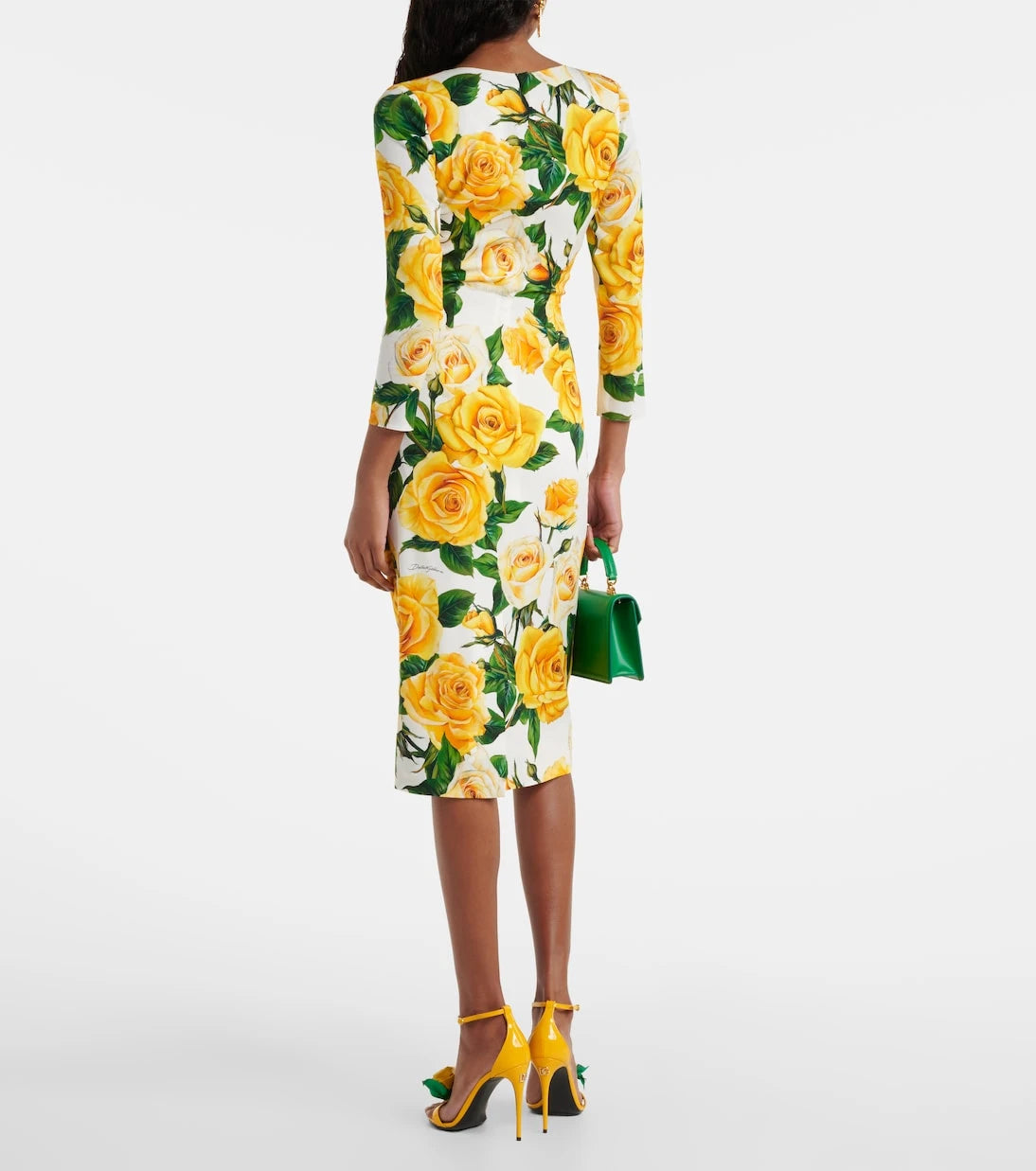 Dolce&Gabbana - Floral silk-blend midi dress