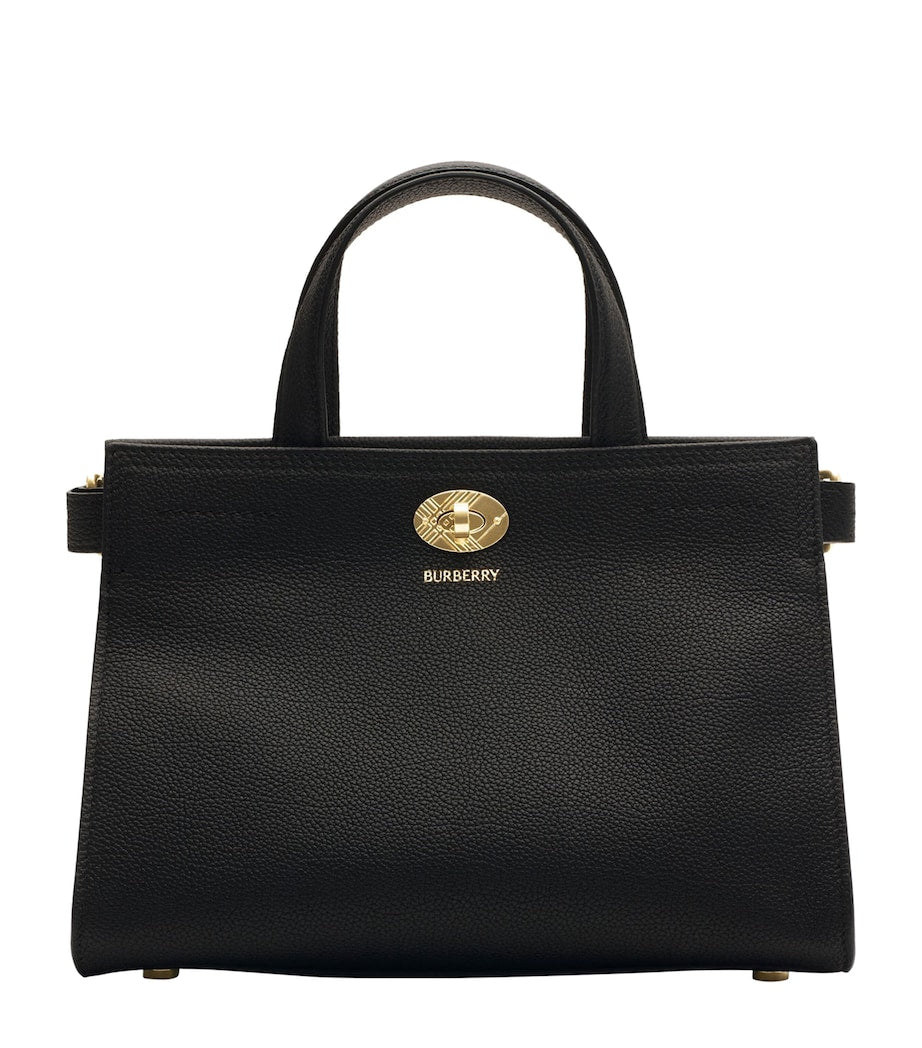 Burberry Black Mini Calfskin Cotswolds Tote Bag