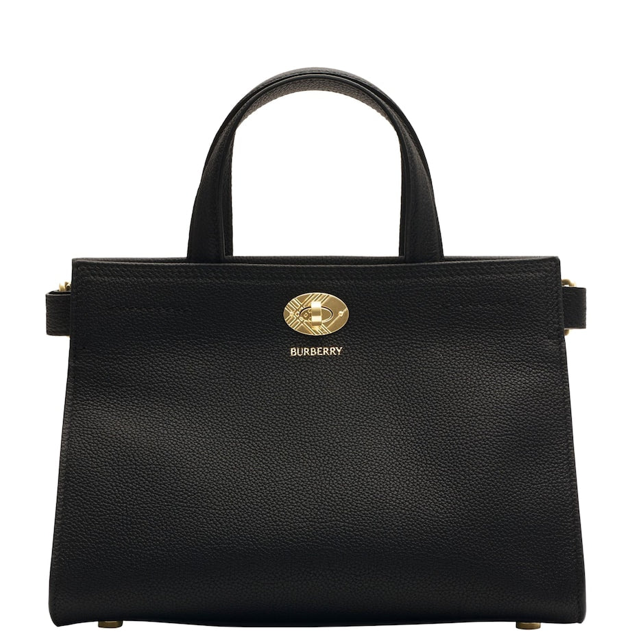 Burberry Black Mini Calfskin Cotswolds Tote Bag