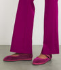 Flabelus Pink Velvet Nomi Mary Jane Flats