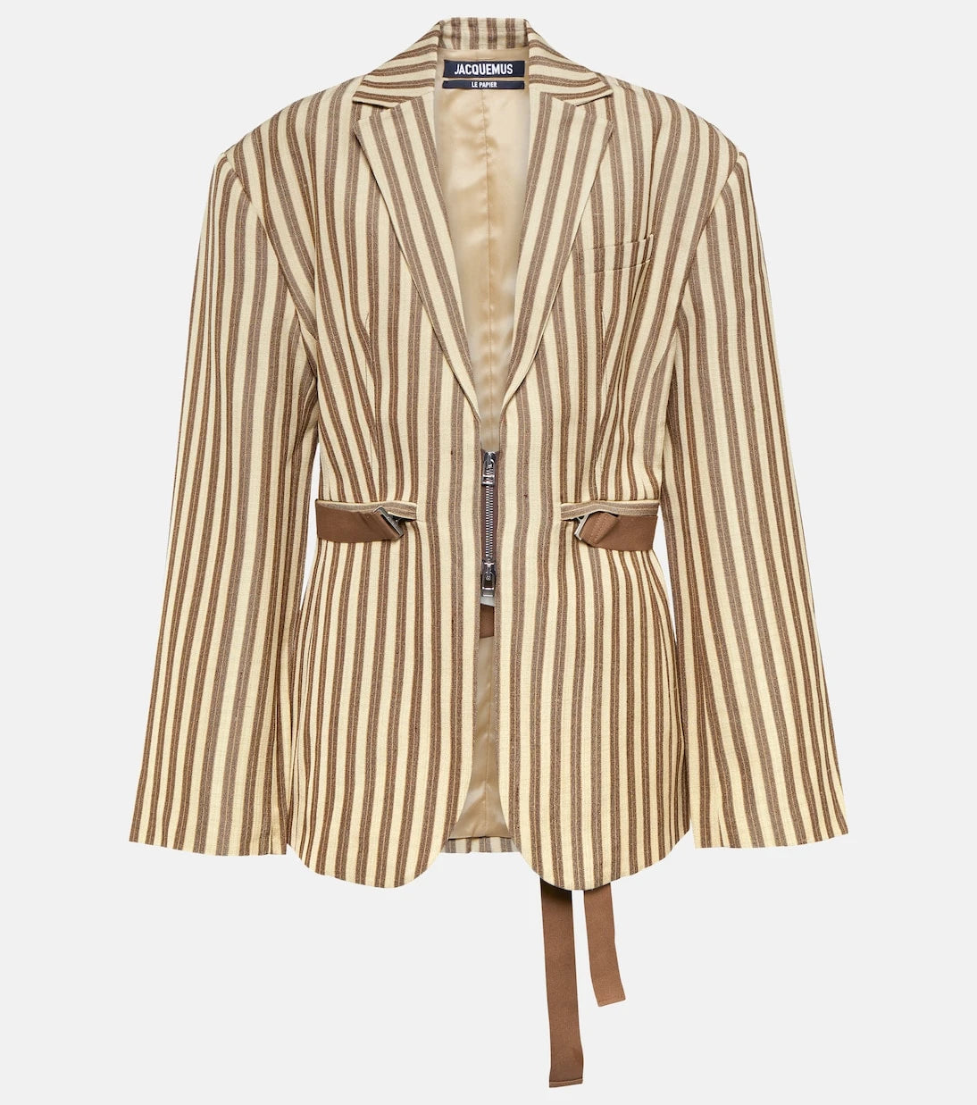 Jacquemus - La Veste Filu striped belted blazer