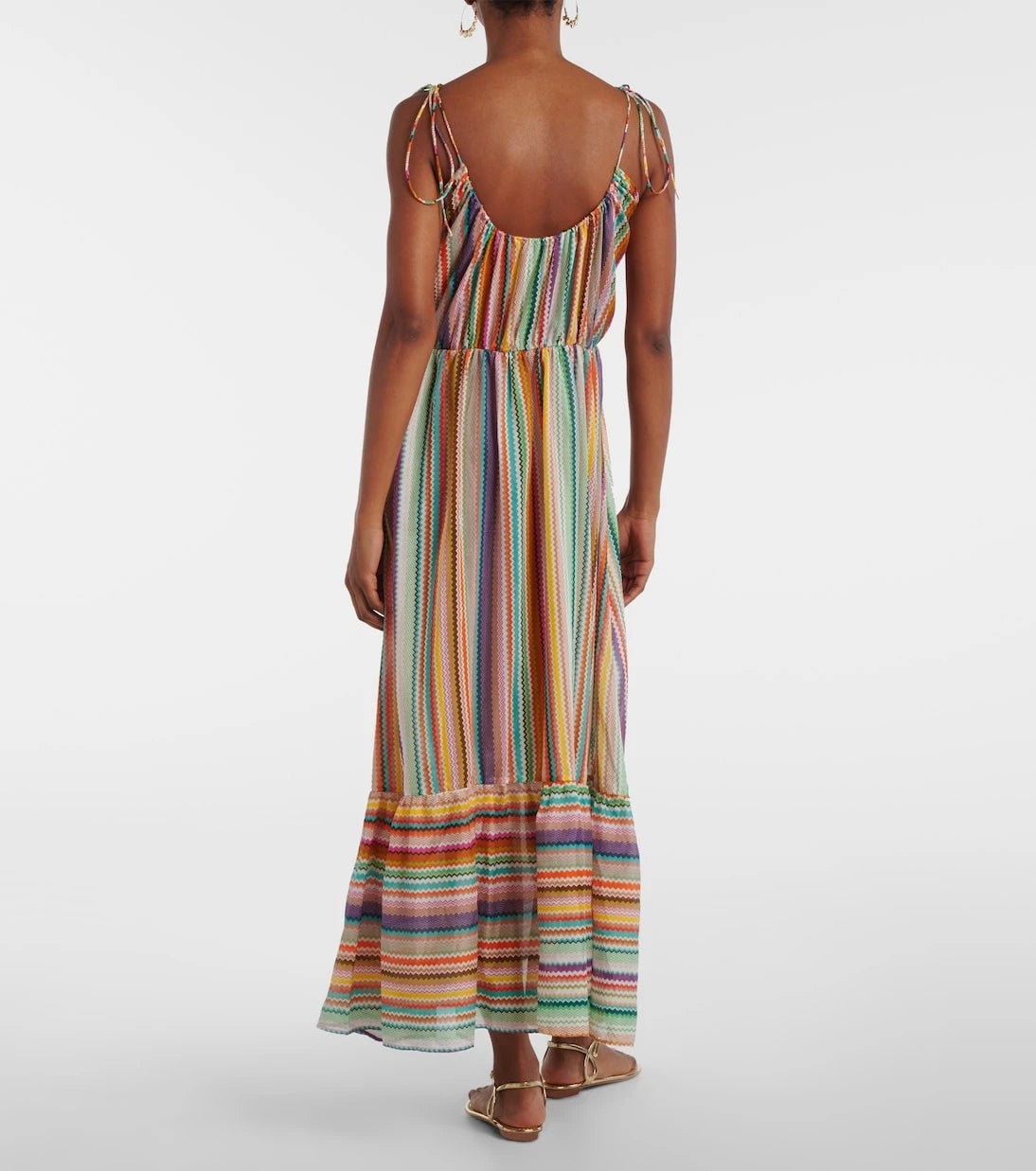 Missoni - Zigzag cotton and silk maxi dress
