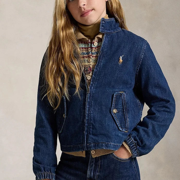 Polo Ralph Lauren pamuklu çocuk kot ceket