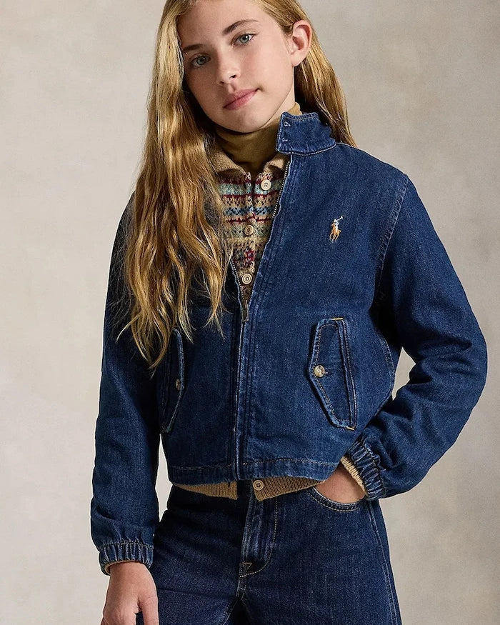 Polo Ralph Lauren pamuklu çocuk kot ceket