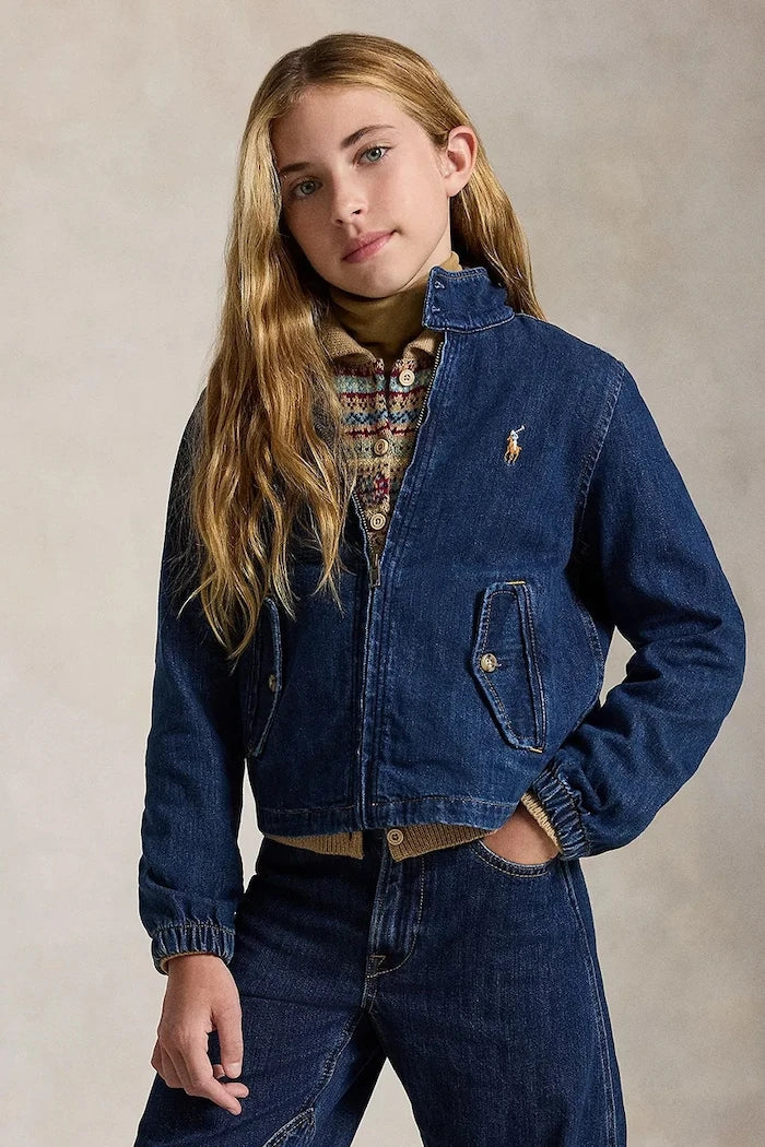 Polo Ralph Lauren pamuklu çocuk kot ceket