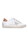 Golden Goose White Leather-Suede Super-Star Sneakers