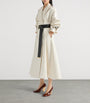 Givenchy Ivory Cotton Belted Trench Coat