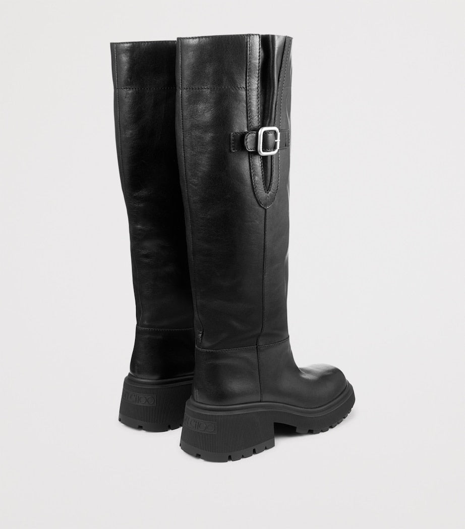 Jimmy Choo Multi Tamsin 70 Leather Knee-High Boots