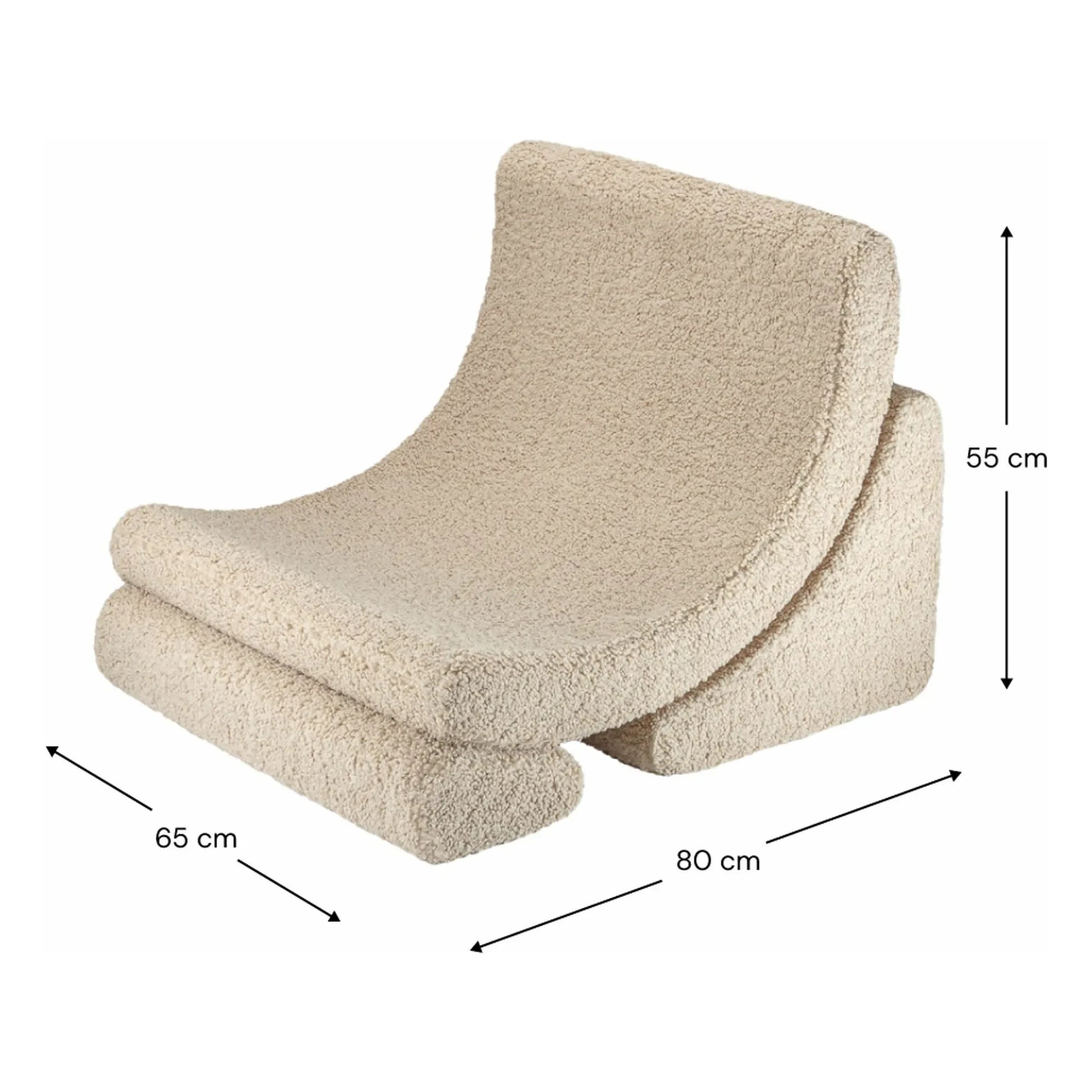 Wigiwama - Moon teddy armchair | Beige