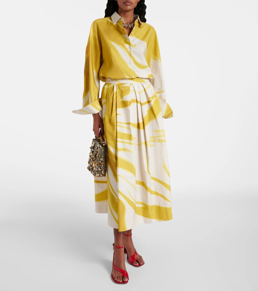 Dries Van Noten - قميص قطني مطبوع