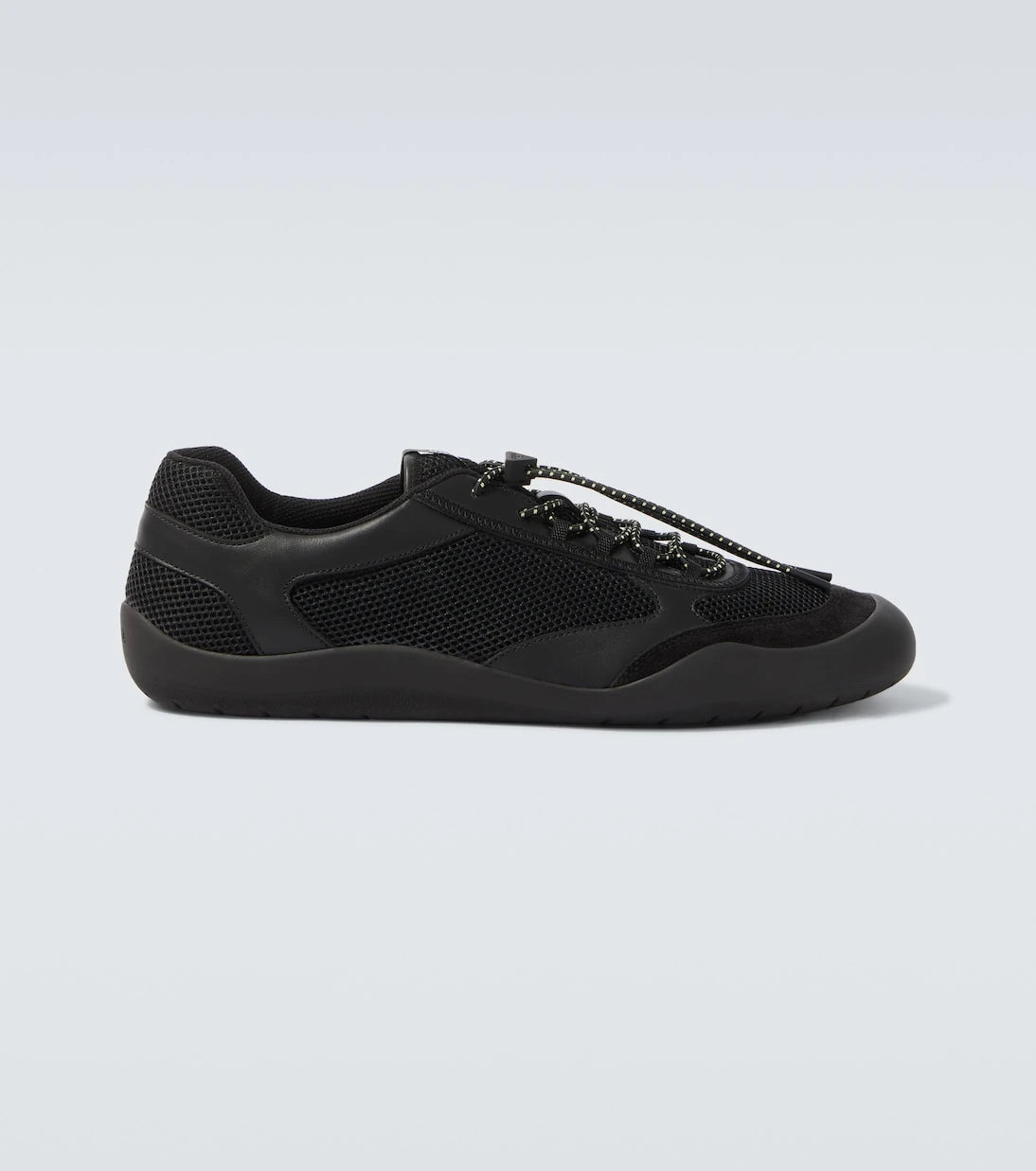 Prada - Speedrock leather-trimmed sneakers