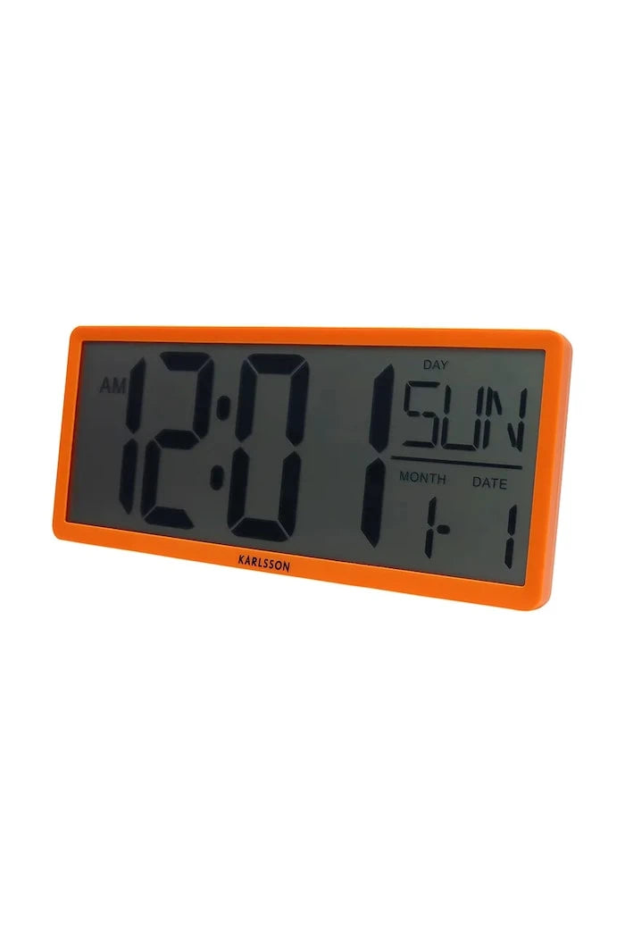 Стенен часовник Karlsson Retro LCD