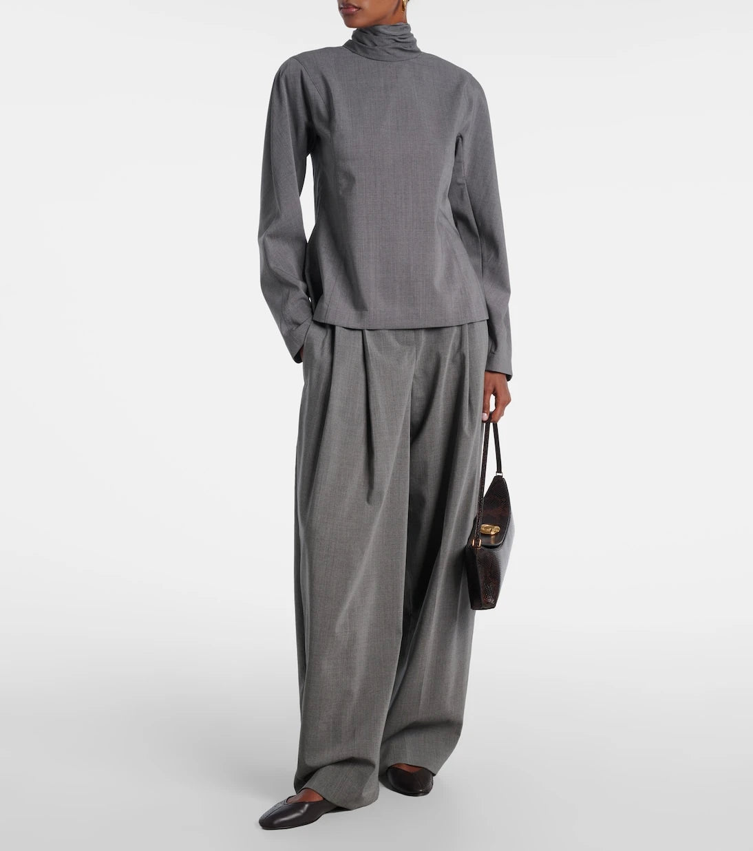 Jacquemus - Pleated wool wide-leg pants
