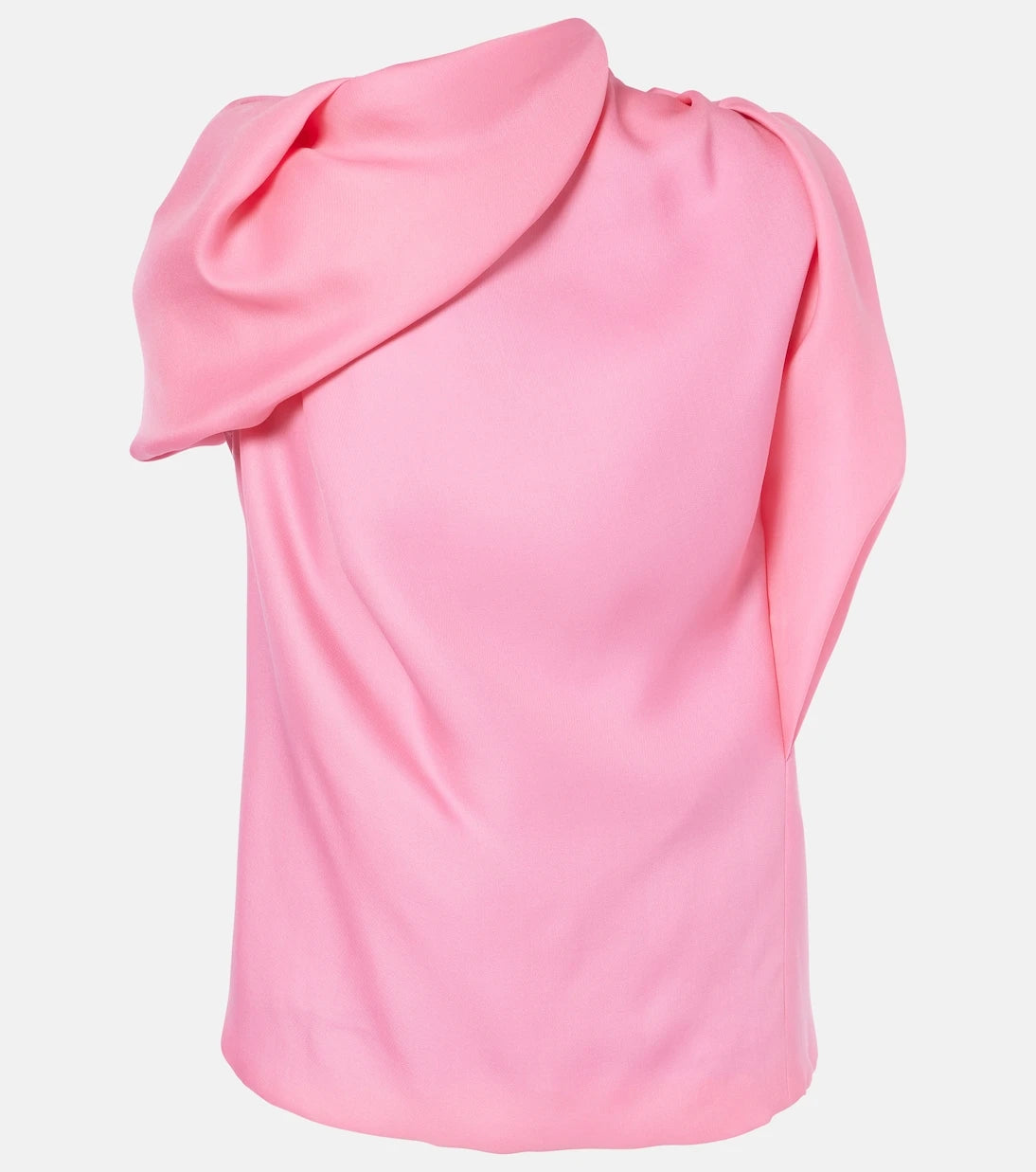 Dries Van Noten - Draped silk satin top