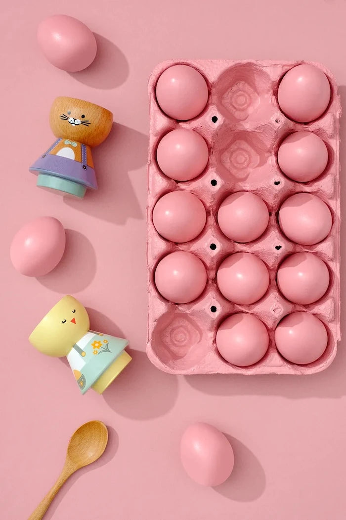 Lucie Kaas BORDFOLK Kayın Ağacından Yumurta Kadehi - Chirpy 7 cm
