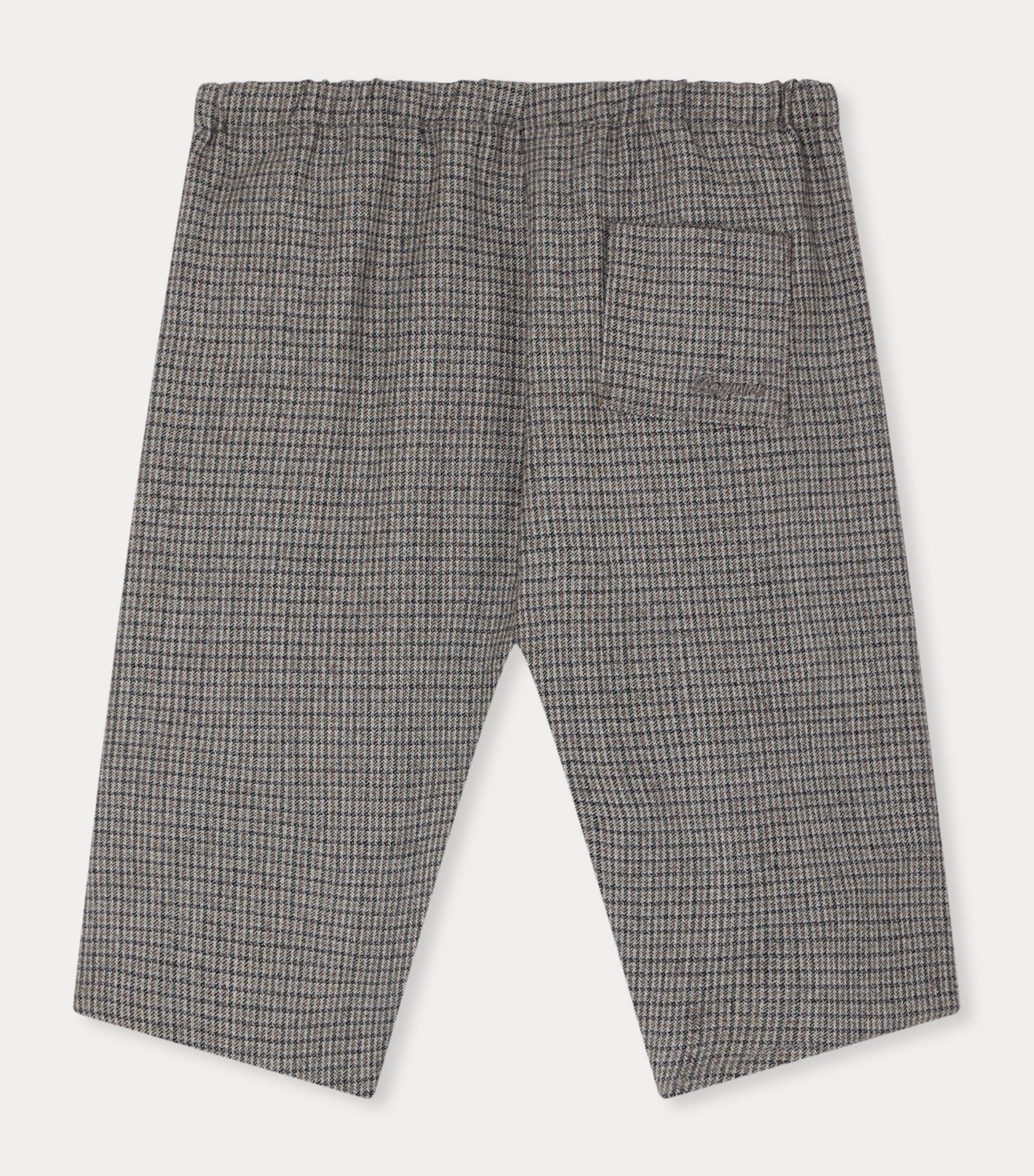 Wool Houndstooth Elasticated-Waist Trousers (6-18 Months)
