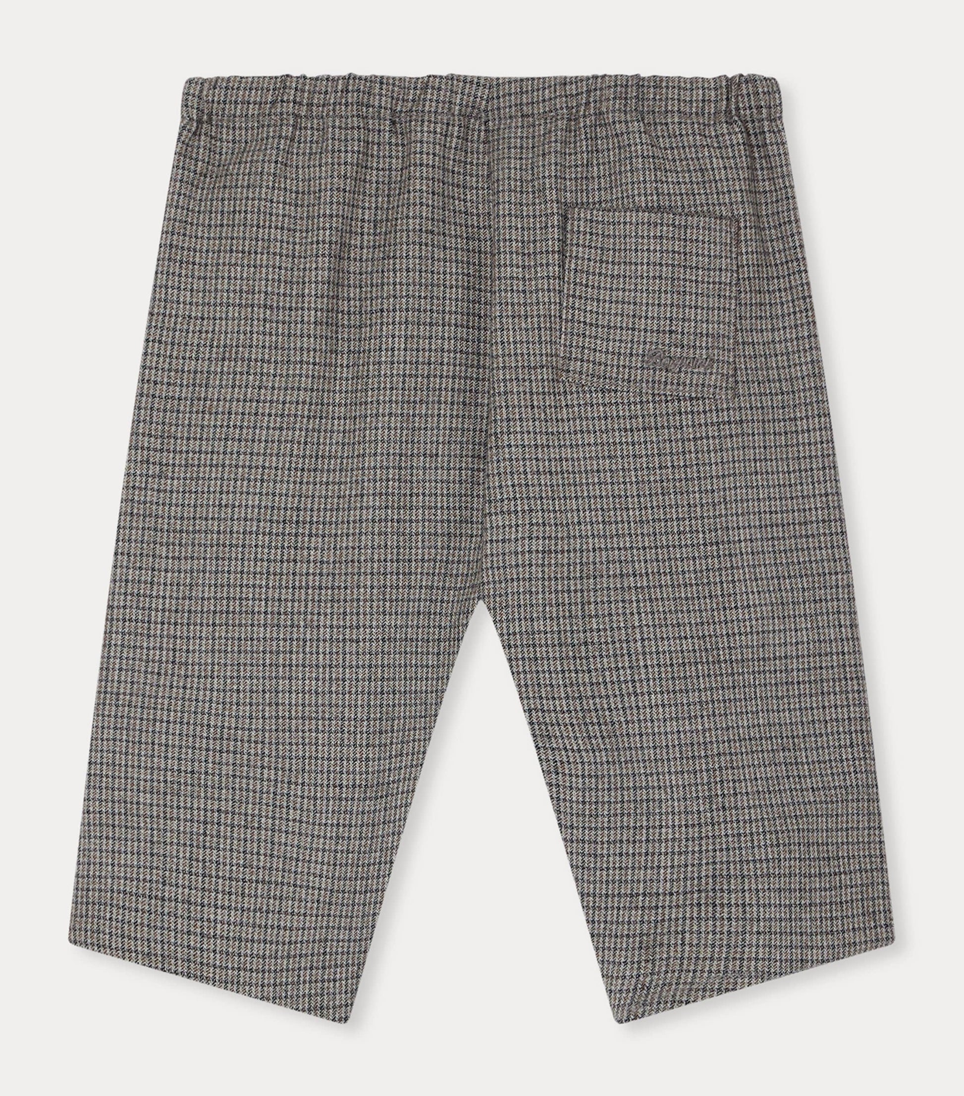 Wool Houndstooth Elasticated-Waist Trousers (6-18 Months)