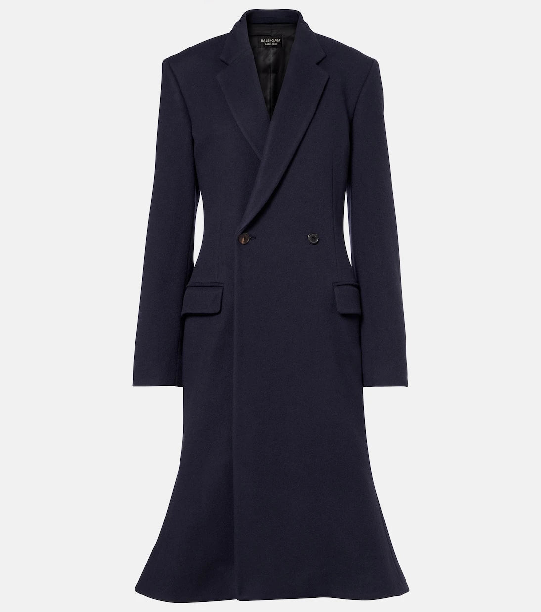 Balenciaga - Godet wool coat