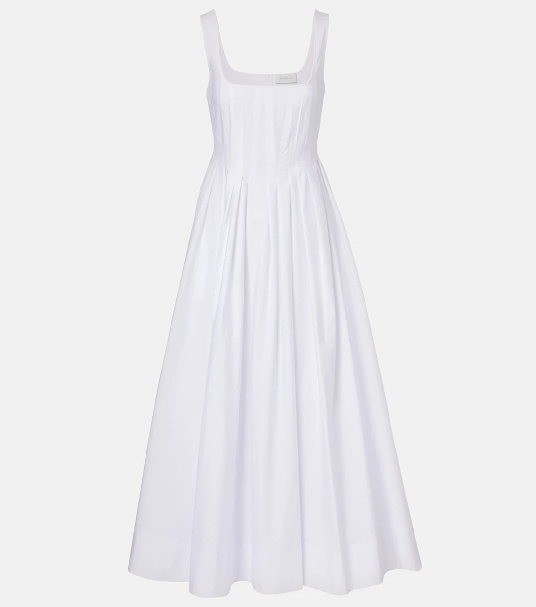 Sportmax - Giro cotton canvas midi dress