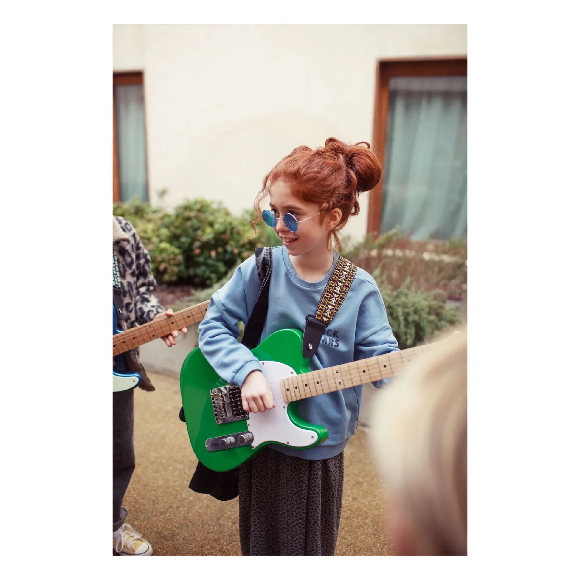 Piupiuchick - Rock Stars organic cotton sweatshirt | Blue