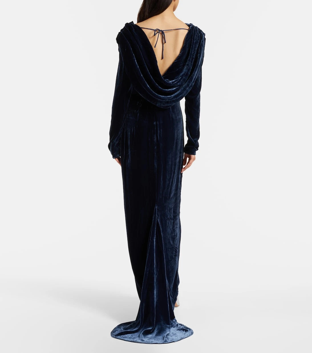 Rotate - Ivette draped velvet gown