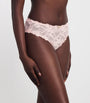 Skims Pink Stretch-Lace Briefs