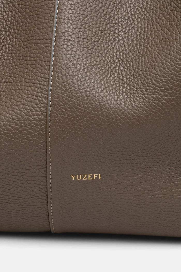 Yuzefi kadın deri XL MOCHI alışveriş çantası