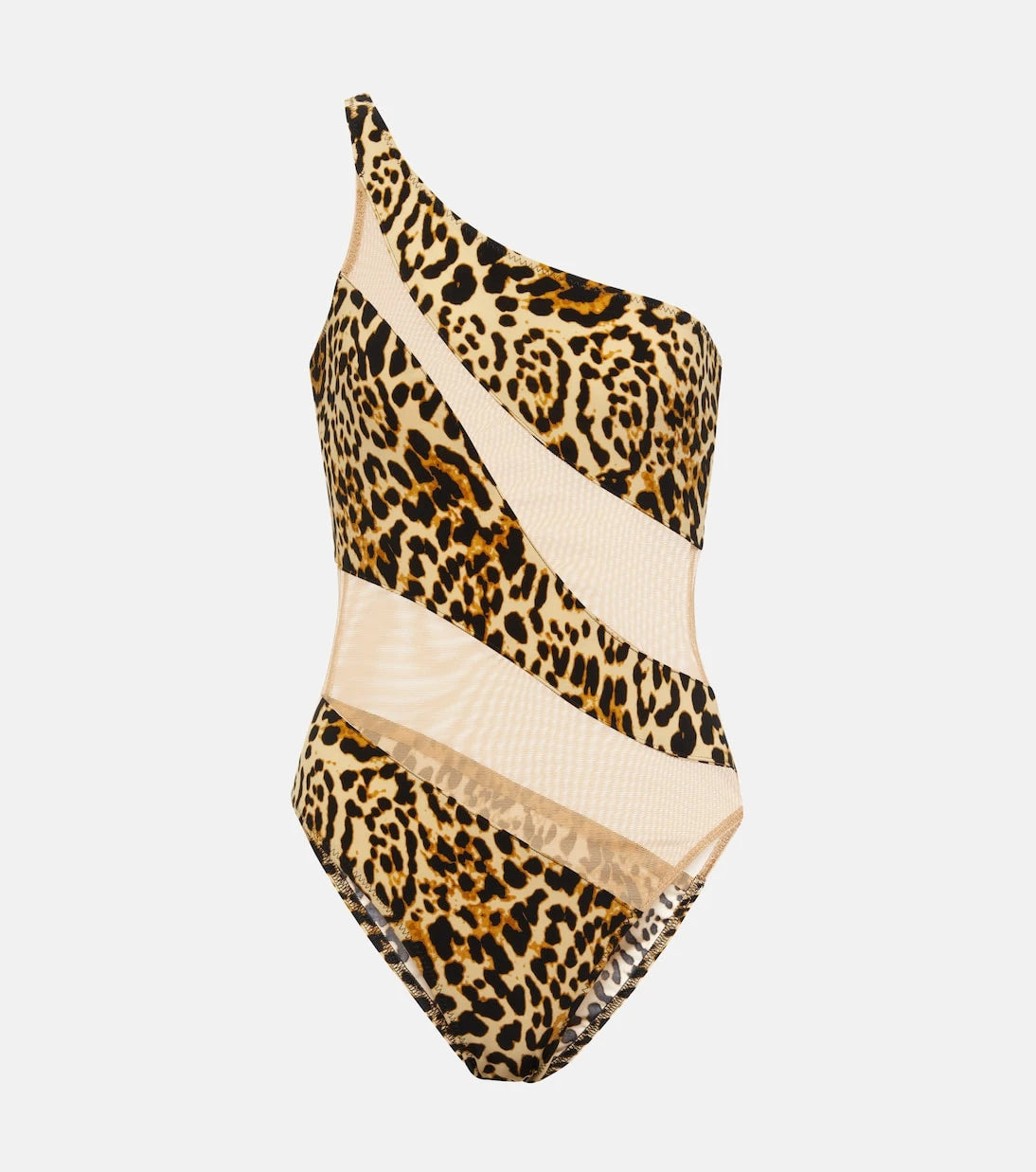 Norma Kamali - Snake Mesh Mio asymmetric swimsuit