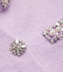 Self-Portrait Purple Crystal-Embellished Cardigan