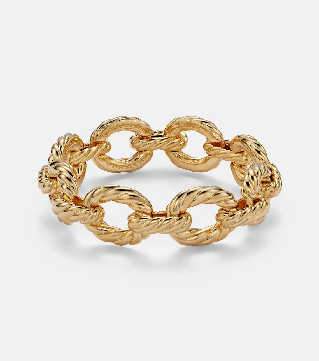 David Yurman - سوار كابل منحوت من الذهب عيار 18 قيراطًا