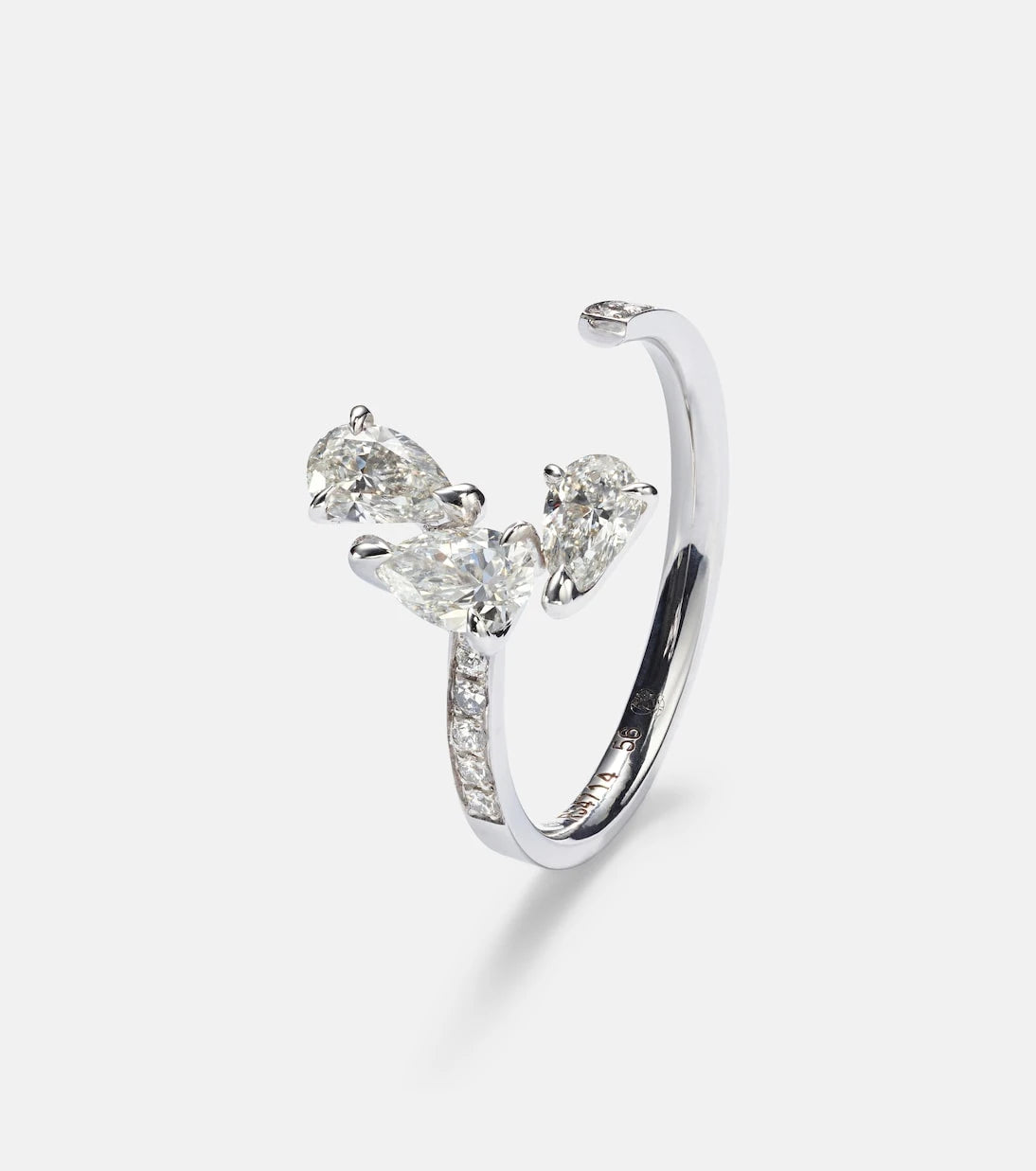 Repossi - Serti sur Vide 18kt white gold ring with diamonds