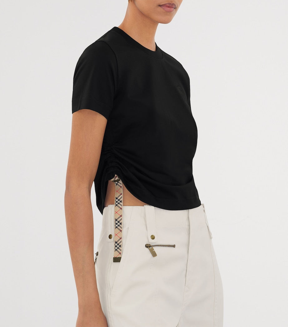 Burberry Black Cotton Festival T-Shirt