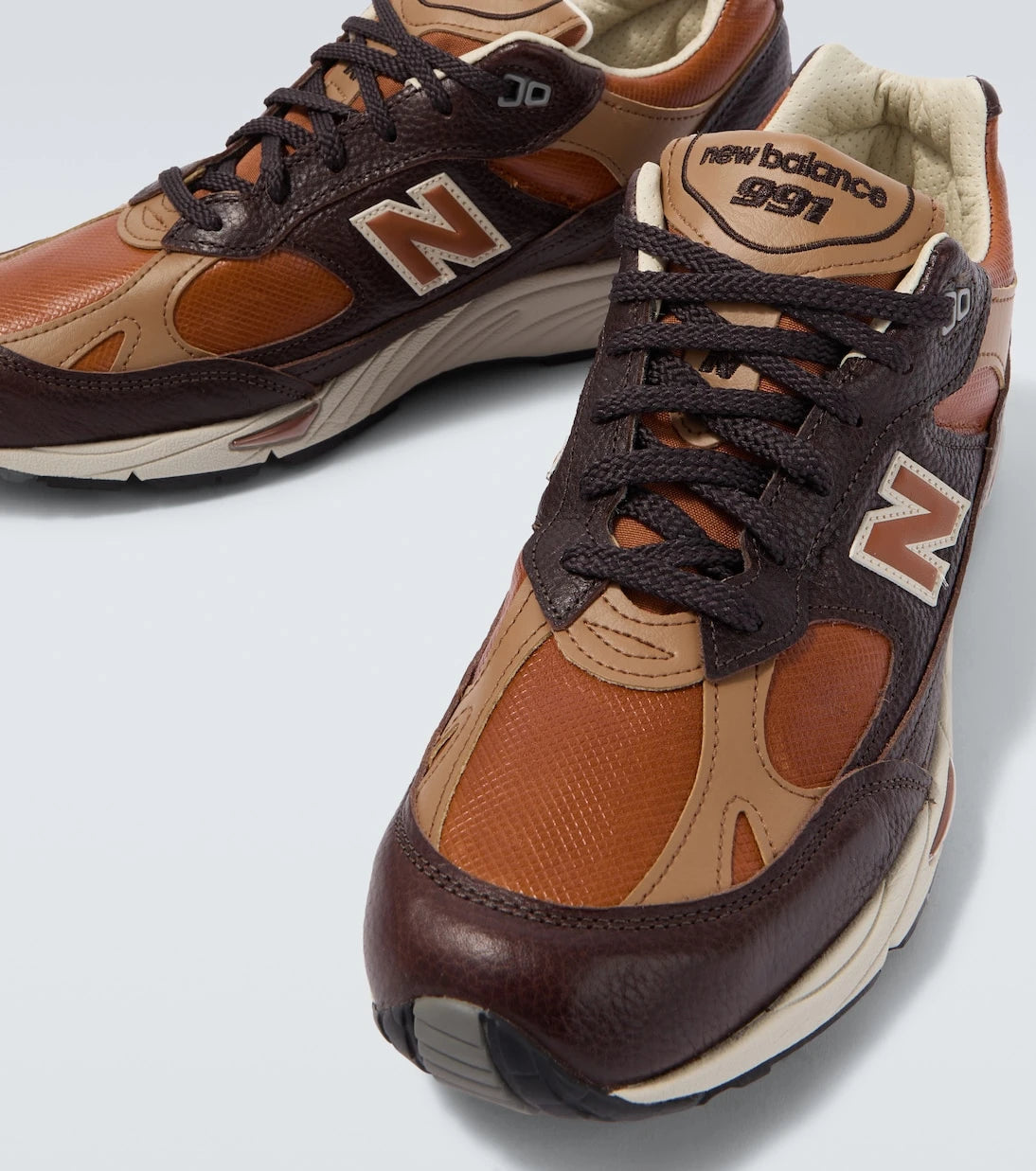 New Balance - Made In UK 991v1 leather sneakers