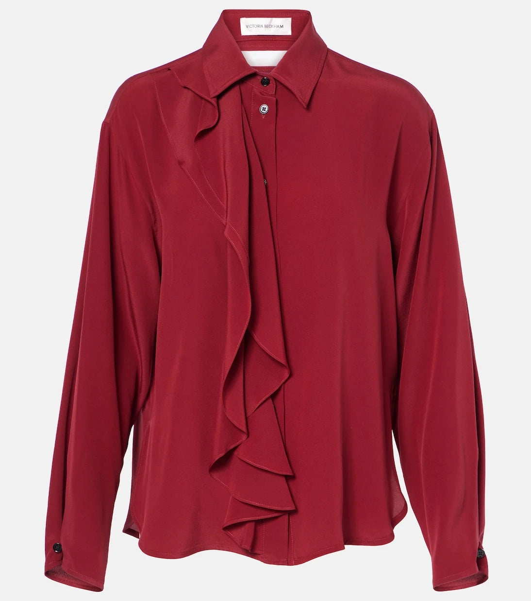 Victoria Beckham - Ruffled silk blouse