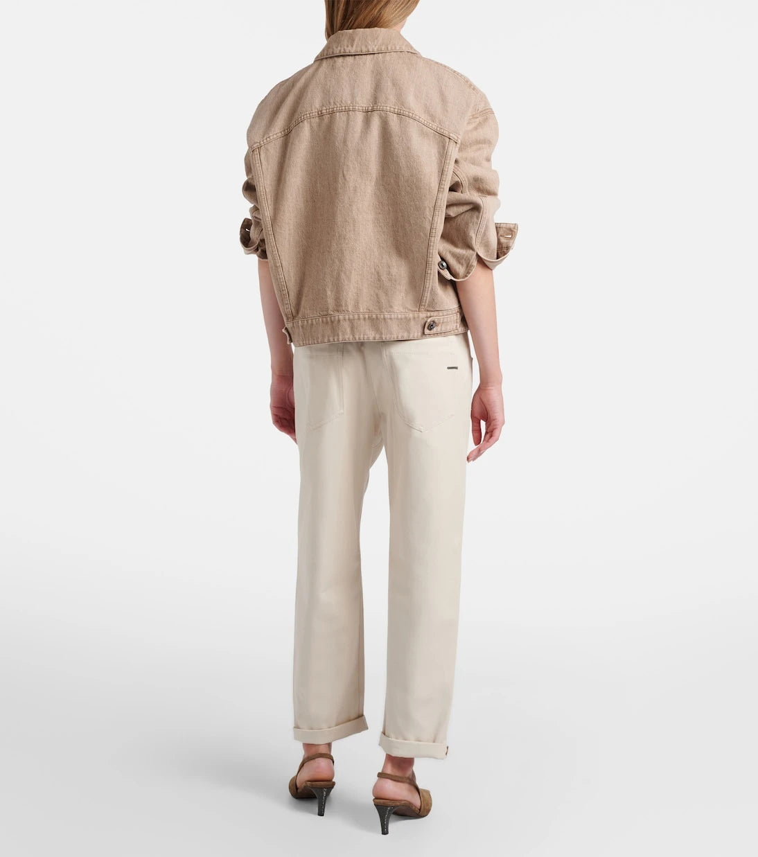Brunello Cucinelli - Monili cotton-blend straight pants