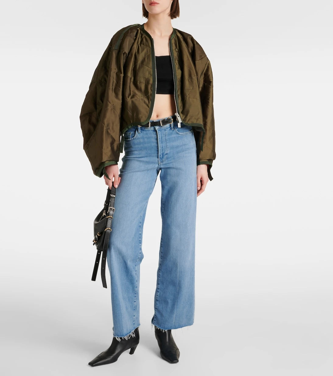Frame - Le Slim Palazzo high-rise wide-leg jeans
