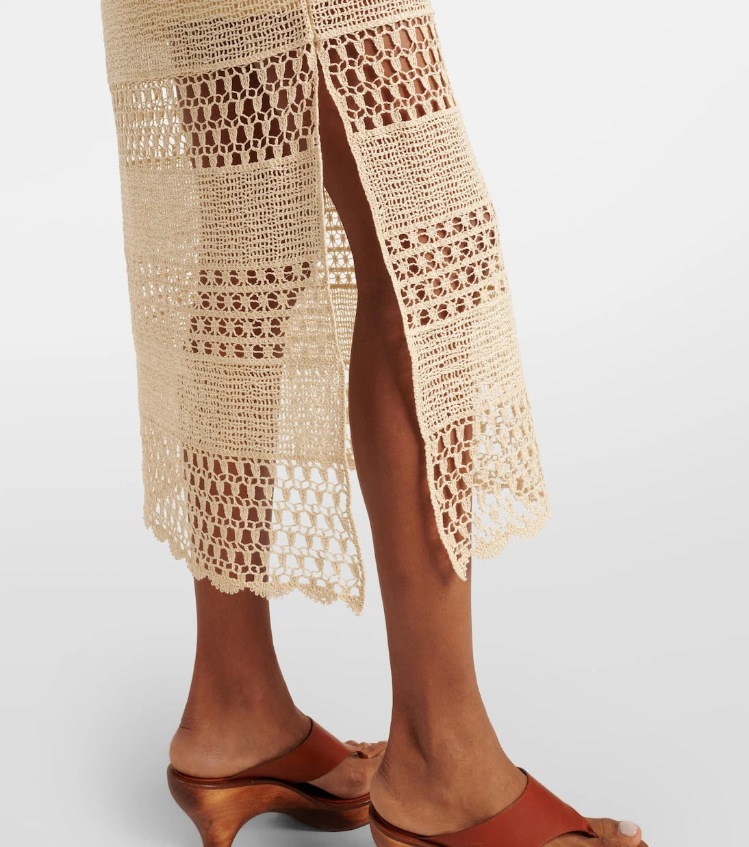 Zimmermann - Wanderlust crochet cotton-blend midi dress