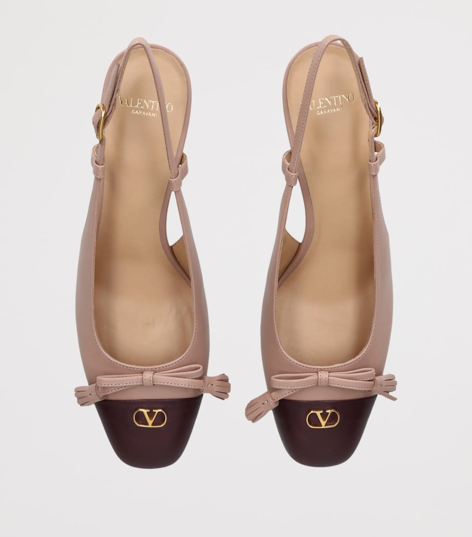 Valentino Garavani Leather Valet du Roi Slingback Pumps 60