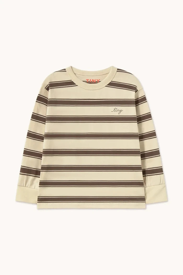 Çocuklar için pamuklu uzun kollu bluz RETRO STRIPES SLEEVE TEE